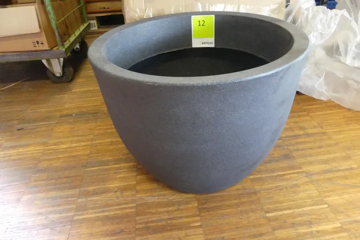 formwerk - Blumentopf, ohne Loch Rotationstopf Padua 50 cm, schwarz